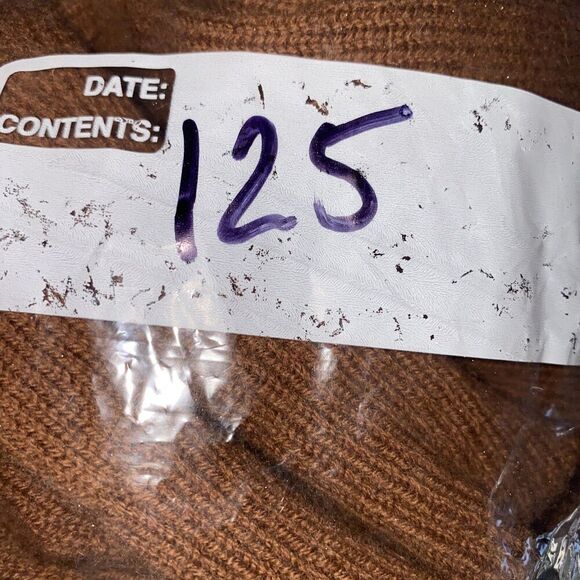 The Reset R Label Wool and Cashmere Sweater Brown Size Small - Picture 6 of 6